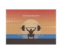 Puzzles pour Adultes 1000pcs(38x26cm) Do You Even Lift Sunset Workout Puzzle pour Adultes - Décoration Murale - Cadeaux Souvenirs pour Vos Proches 1000pcs(38x26cm)