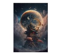 Puzzles pour Adultes 1000pcs(38x26cm) Enchanted Moonlit Pagoda Puzzle, Jouet, Décoration Murale, Décoration Parfaite, Cadeaux Uniques d'anniversaire Et De Noël 1000pcs(38x26cm)