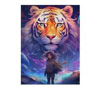 Puzzles pour Adultes 1000pcs(52x38cm) Magical Tiger Encounter Puzzle, Jouet, Décoration Murale, Décoration Parfaite, Cadeaux Uniques d'anniversaire Et De Noël 1000pcs(52x38cm)