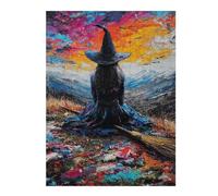 Puzzles pour Adultes 1000pcs(52x38cm) Puzzles Witch in Colorful Landscape Puzzle pour Adultes, Jouet, Décoration Murale, Cadeaux pour Femmes, Cadeaux d'anniversaire Uniques 1000pcs(52x38cm)