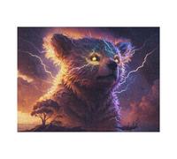 Puzzles pour Adultes 1000pcs(52x38cm) Thundering Beast Epic Wildlife Artwork Puzzle pour Adultes, Jouet Anti-Stress, Défi Difficile, Cadeau d'anniversaire, Cadeaux, 1000pcs(52x38cm)
