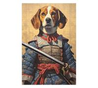 Puzzles pour Adultes 1000pcs(75x50cm) Beagle The Samurai Puzzle pour Adultes - Décoration Murale - Cadeaux Souvenirs pour Vos Proches 1000pcs(75x50cm)