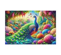 Puzzles pour Adultes 1000pcs(75x50cm) Enchanted Peacock Paradise Puzzle pour Adultes - Décoration Murale - Cadeaux Souvenirs pour Vos Proches 1000pcs(75x50cm)