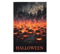 Puzzles pour Adultes 1000pcs(75x50cm) Puzzles Halloween Horror Poster Puzzle pour Adultes, Jouet, Décoration Murale, Cadeaux pour Femmes, Cadeaux d'anniversaire Uniques 1000pcs(75x50cm)