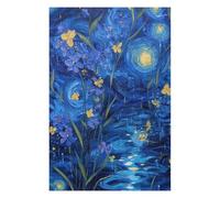 Puzzles pour Adultes 1000pcs(75x50cm) Puzzles Starry Night Iris Garden Casse-têtes pour Adultes, Jeu De Réflexion, Anti-Stress, Cadeaux Uniques pour Anniversaire Et Noël 1000pcs(75x50cm)