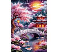 Puzzles pour Adultes 1200 Pièces Puzzles pour Adultes Jeu éducatif Challenge Toy 1200 Puzzle Amusants en Famille - Paysage du Parc Japonais