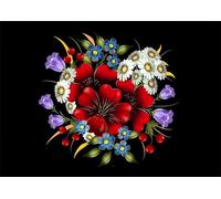 Puzzles pour Adultes 200 pièces, 35x25 cm Puzzles pour Adultes Jeu éducatif Challenge Toy 200 pièces Belles Fleurs Puzzle pour Enfants