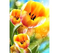 Puzzles pour Adultes 200 pièces, 35x25 cm Puzzles pour Adultes Jeu éducatif Challenge Toy 200 pièces Belles Fleurs de Tulipes Puzzle pour Enfants