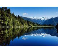 Puzzles pour Adultes 200 pièces, Nouvelle-Zélande Montagnes Lac Forêt, Puzzles en Bois Jeu de Jouets Explorez la créativité et la résolution de problèmes 35x25CM