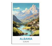 Puzzles pour Adultes 2000, Albanie, Europe, Puzzles stimulants, Jeu de Puzzle pour Tous (Femmes et Hommes), 100 x 70 cm