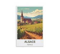 Puzzles pour Adultes 2000, Alsace, France. Puzzles stimulants pour Adultes, Jeu de Puzzle pour Toute la Famille (Femmes et Hommes), 100 x 70 cm.