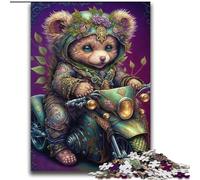 Puzzles pour Adultes 2000 Art Bear Jeux éducatifs Décoration de la Maison Cadeau d'anniversaire, Cadeaux pour 14 Ans et Plus 70x100cm