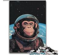 Puzzles pour Adultes 2000 chimpanzés astronautes pour 14 Ans et Plus Jeux éducatifs pour Adultes et Adolescents Illustration Cadeau 70x100cm