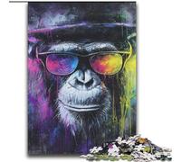 Puzzles pour Adultes 2000 Chimpanzés Magiques Jeu Familial Soulagement du Stress Défi Difficile Cadeaux Secrets du Père Noël 70x100cm