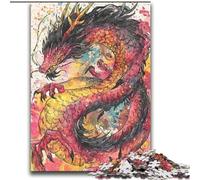 Puzzles pour Adultes 2000 Dragons Chinois Un défi à relever, mais Amusant et Humoristique, des Cadeaux d'anniversaire et des Cadeaux Uniques 70x100cm