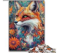 Puzzles pour Adultes 2000 Flower Fox pour 14 Ans et Plus Jeu de réflexion Meilleur Cadeau pour Adultes et Adolescents 70x100cm
