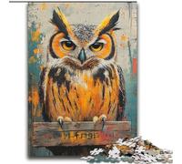 Puzzles pour Adultes 2000 Hibou mystérieux pour Les 14 Ans et Plus Jeu de réflexion Meilleur Cadeau pour Adultes et Adolescents 70x100cm