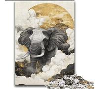 Puzzles pour Adultes 2000 Moments dramatiques Éléphant pour 14 Ans et Plus Jeu de réflexion Meilleur Cadeau pour Adultes et Adolescents 70x100cm