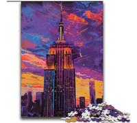 Puzzles pour Adultes 2000 Paysage Urbain de New York pour Les 14 Ans et Plus Jeu de réflexion Meilleur Cadeau pour Adultes et Adolescents 70x100cm
