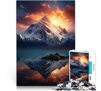 Puzzles pour Adultes 2000 pièces Affiches de Montagnes Fait de Papier，pour Les 14 Ans et Plus Coupe de précision Super Cadeau。Taille：70x100cm/27.5x39.3pouce