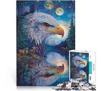 Puzzles pour Adultes 2000 pièces “Aigle Peint en Couleur” Fait de Papier,Convient aux Personnes âgées de 14 Ans et Plus Jeu de décoration d'intérieur Idées Cadeaux。Taille:70x100cm/27.5x39.3pouce