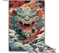 Puzzles pour Adultes 2000 pièces Animaux Dragon Coloré Famille Jeu Anti-Stress Défi Difficile Collection Artistes, Beaux-Arts 70x100cm