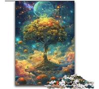Puzzles pour Adultes 2000 pièces Arbre Fantastique psychédélique Jeu Familial Soulagement du Stress Défi Difficile Cadeaux du Père Noël Secret 70x100cm