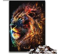 Puzzles pour Adultes 2000 pièces Art Néon Lion pour 14 Ans et Plus Jeux éducatifs pour Adultes et Adolescents Œuvre d'art Cadeau 70x100cm