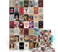 Puzzles pour Adultes 2000 pièces Art Patchwork rétro Fait de Papier,Convient aux 14 Ans et Plus Défi Difficile pour soulager Le Stress Bon Cadeau。Taille:70x100cm/27.5x39.3pouce