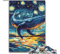 Puzzles pour Adultes 2000 pièces Baleines dans Le Ciel Nocturne Jeu Stimulant et Jeu Familial avec des pièces entièrement emboîtables de Formes aléatoires 70x100cm