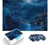 Puzzles pour Adultes 2000 pièces Bateau Pirate dans Les Caraïbes Assemblage du modèle est idéal comme Cadeau pour Toute la Famille 70x100cm