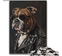 Puzzles pour Adultes 2000 pièces Bulldog en Manteau Jeux éducatifs Jeu éducatif pour Anniversaire, Noël pour et 14 Ans 70x100cm