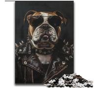 Puzzles pour Adultes 2000 pièces Bulldog en Manteau Jeux éducatifs Jeu éducatif pour Anniversaire, Noël pour et 14 Ans 70x100cm