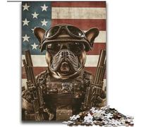 Puzzles pour Adultes 2000 pièces Bulldog Forces spéciales Aidez Le Cerveau à exercer des Jouets addictifs pour cultiver la Patience Décoration Parfaite 70x100cm