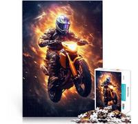 Puzzles pour Adultes 2000 pièces Cavalier interstellaire Jouets de Divertissement Familial Décoration d'intérieur 70x100cm