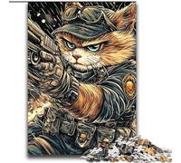 Puzzles pour Adultes 2000 pièces Chat Guerrier Jeux éducatifs Jeu éducatif pour Anniversaire, Noël pour et 14 Ans 70x100cm