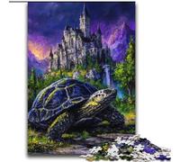 Puzzles pour Adultes 2000 pièces - Château de Tortues mystérieux - Jeu éducatif pour Anniversaire, Noël - À partir de 14 Ans - 70x100cm