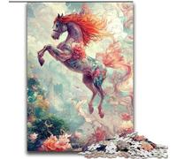Puzzles pour Adultes 2000 pièces Cheval Magique, Anti-Stress Staycation Kill Time avec Affiche Assortie et Feuille de Questions 70x100cm