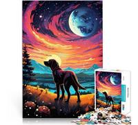 Puzzles pour Adultes 2000 pièces Chien Sentinelles étoilées Réduction du Stress intéressante Super Cadeau 70x100cm
