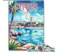 Puzzles pour Adultes 2000 pièces Chypre Paphos, pour 14 Ans et Plus Un Jeu Stimulant à Offrir à Toute la Famille et aux Amis 70x100cm
