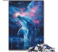 Puzzles pour Adultes 2000 pièces Dauphin Cosmique pour Les 14 Ans et Plus Jeux Amusants Activités Amusantes à la Maison, Cadeaux d'anniversaire, Cadeaux de Voyage 70x100cm