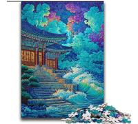 Puzzles pour Adultes 2000 pièces Difficiles Tours de Palais coréens Traditionnels Soulagement du Stress Défi Difficile Décoration d'intérieur Unique et Cadeaux 70x100cm