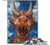 Puzzles pour Adultes 2000 pièces Dragon en colère Anti-Stress Défi Difficile Chaque pièce est Unique - Jeu Familial Stimulant et Amusant 70x100cm
