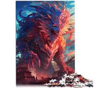 Puzzles pour Adultes 2000 pièces Dragon Monster Fury Learning Jouet éducatif Cadeaux pour Amis et Famille 27,56 po x 39,37 po