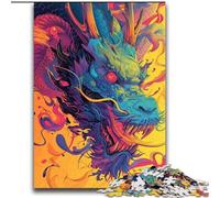 Puzzles pour Adultes 2000 pièces Dragon mystérieux Aidez Le Cerveau à exercer des Jouets addictifs pour cultiver la Patience Interaction Parent-Enfant 70x100cm