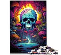Puzzles pour Adultes 2000 pièces d'un crâne Jouets éducatifs d'apprentissage Jeux en Famille 27,56 po x 39,37 po Soulagement du Stress Défi Difficile