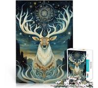 Puzzles pour Adultes 2000 pièces Élan de Couleur Ancienne Fabriqué en Carton Convient aux Personnes âgées de 14 Ans et Plus Jeux de détente Cadeaux d'anniversaire et de Noël Uniques。Taille：70x100cm