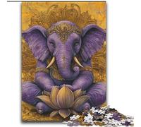 Puzzles pour Adultes 2000 pièces Éléphant Violet Difficile à réaliser, mais Amusant et Humoristique Décoration d'intérieur et Cadeaux Uniques 70x100cm