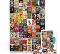 Puzzles pour Adultes 2000 pièces “Épissage d'affiches rétro - 副本” Fait de Papier，Convient aux Personnes âgées de 14 Ans et Plus Jeu de décoration d'intérieur Cadeau d'anniversaire。Taille：70x100cm