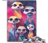 Puzzles pour Adultes 2000 pièces Famille Loutre Jeu Stimulant et Jeu Familial avec pièces entièrement emboîtables de Formes aléatoires 70x100cm